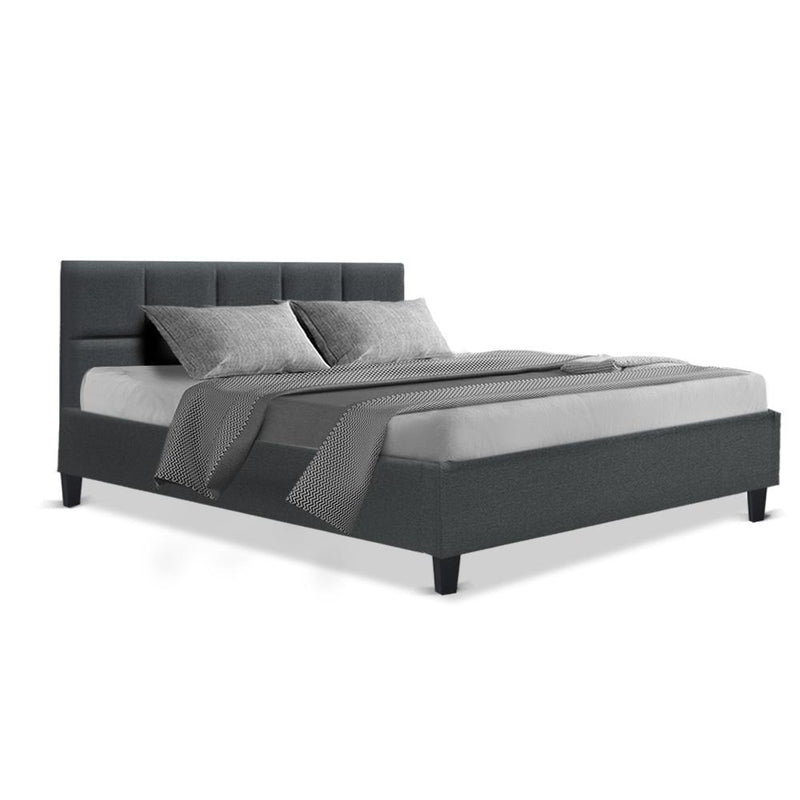 Bondi Queen Bed Frame Charcoal - Bedzy Australia - Furniture > Bedroom