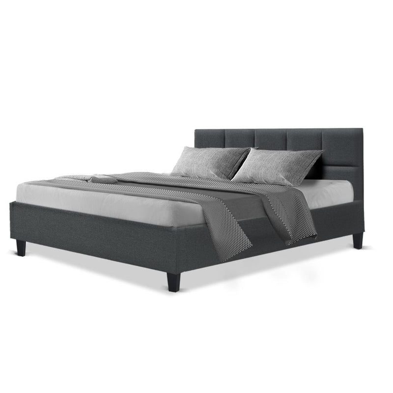 Bondi Queen Bed Frame Charcoal - Bedzy Australia - Furniture > Bedroom