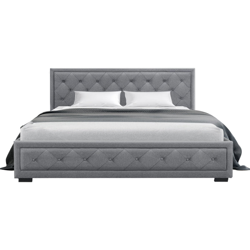 Bronte Storage King Bed Frame Grey - Bedzy Australia (ABN 18 642 972 209) -