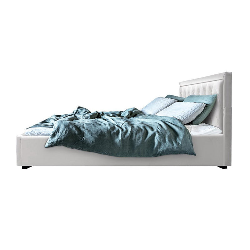 Bronte Storage King Bed Frame White - Bedzy Australia (ABN 18 642 972 209) -
