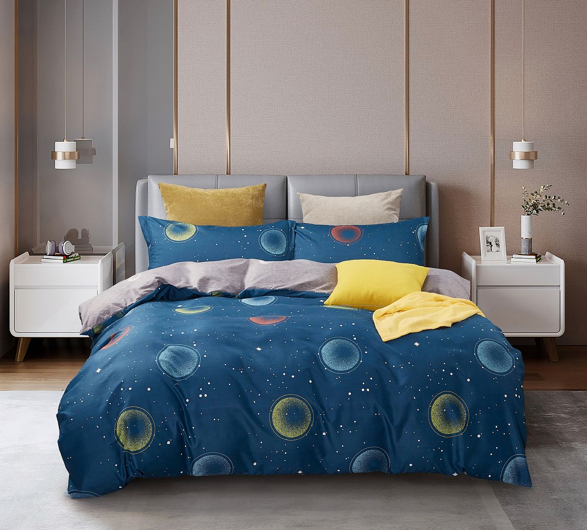 Bubbles Queen Size Quilt/Doona/Duvet Cover Set - Home & Garden > Bedding - Bedzy Australia
