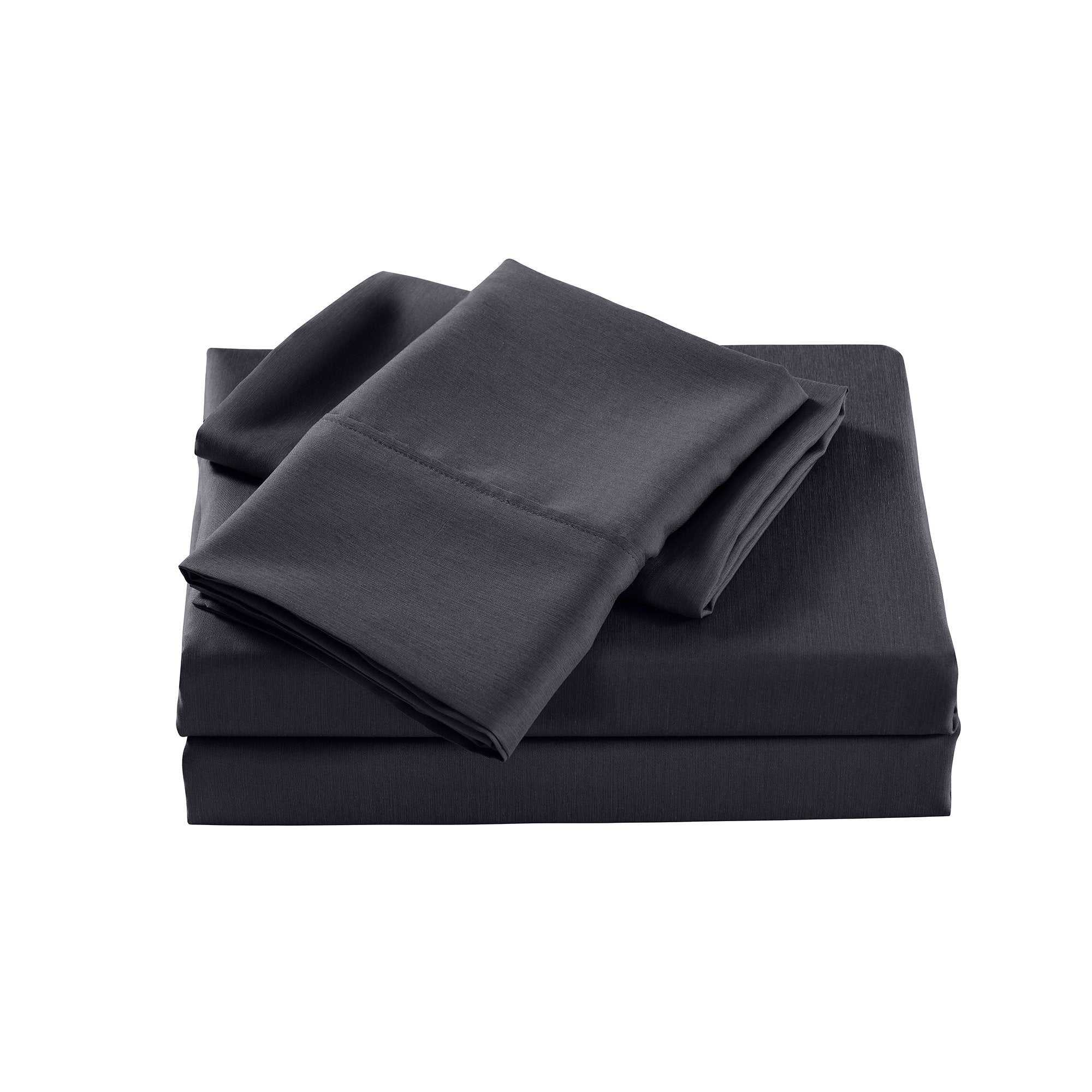 Casa Decor 2000 Thread Count Bamboo Cooling Sheet Set Ultra Soft Bedding Double Charcoal - Bedzy Australia
