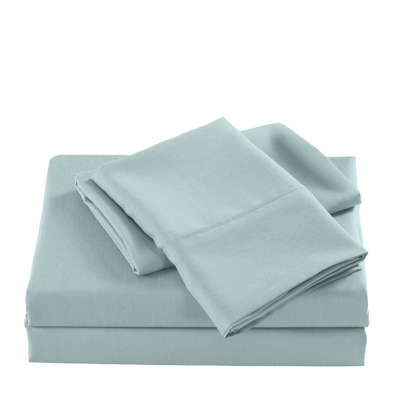 Casa Decor 2000 Thread Count Bamboo Cooling Sheet Set Ultra Soft Bedding King Single Frost - Bedzy Australia - Home & Garden > Bedding