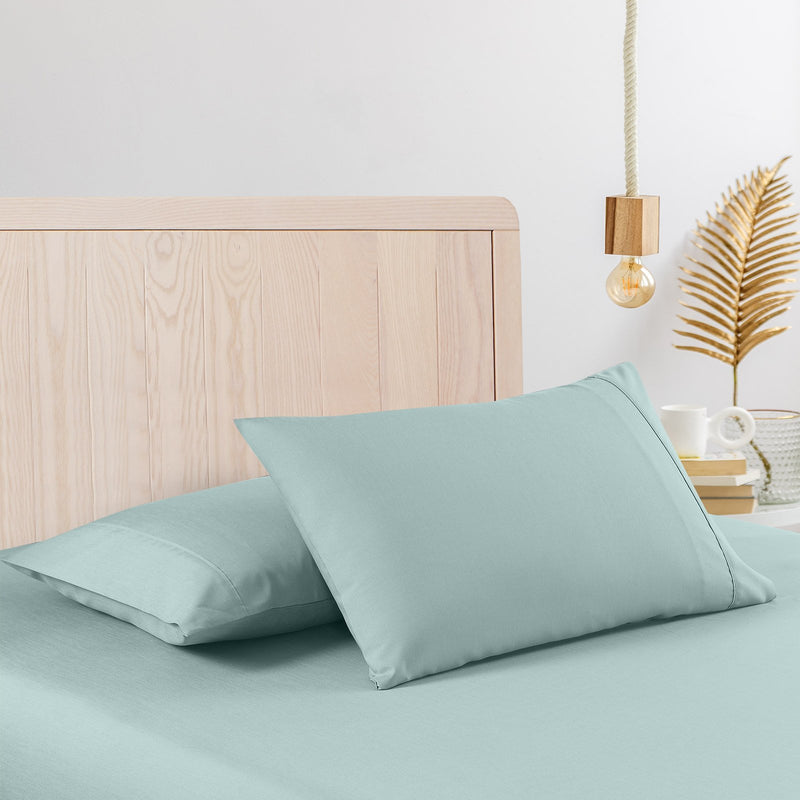 Casa Decor 2000 Thread Count Bamboo Cooling Sheet Set Ultra Soft Bedding King Single Frost - Bedzy Australia - Home & Garden > Bedding