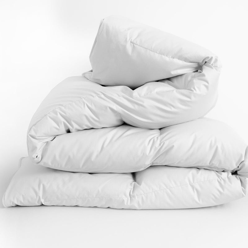 Casa Decor Silk Touch Quilt 360GSM All Seasons Antibacterial Hypoallergenic Double White - Bedzy Australia