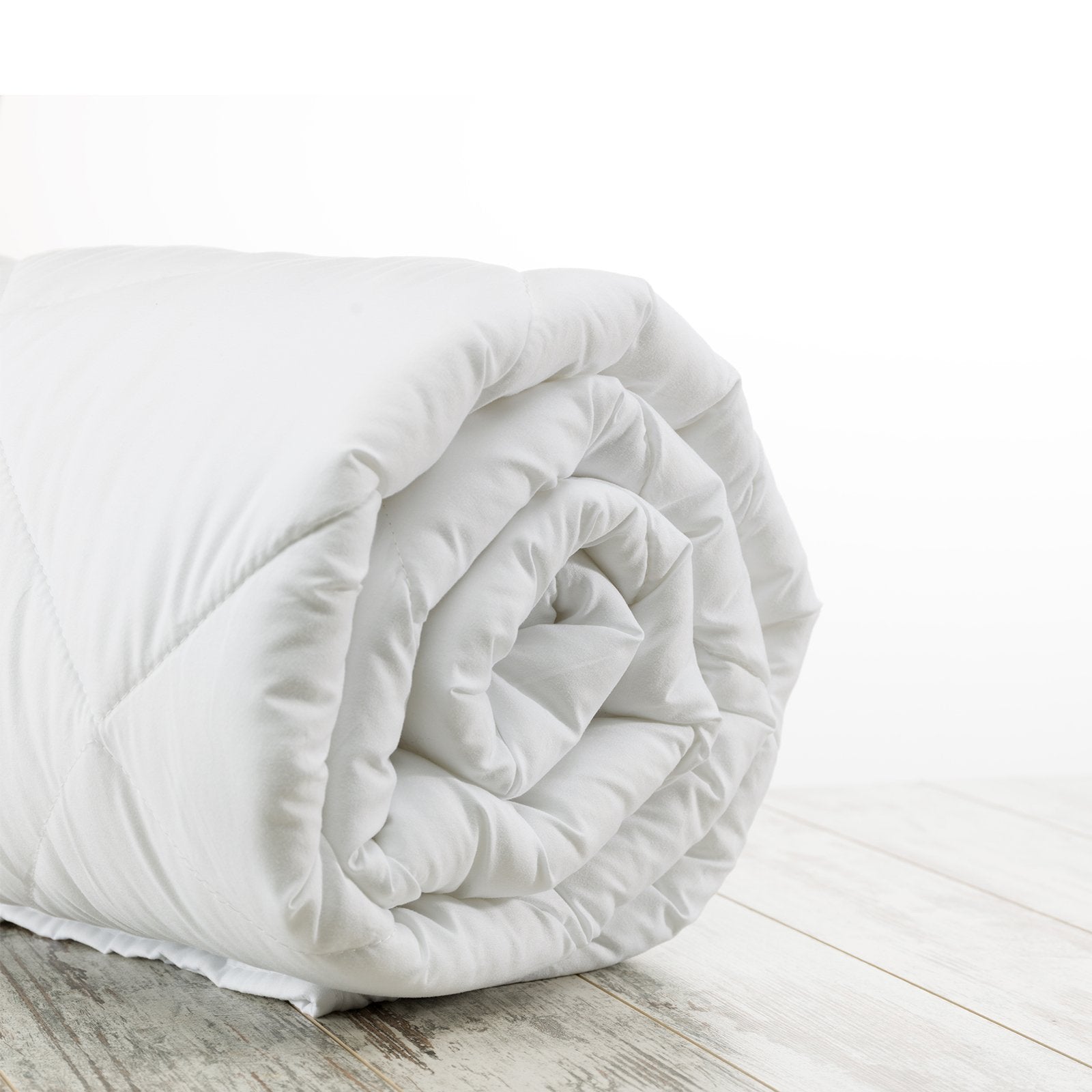 Casa Decor Silk Touch Quilt 360GSM All Seasons Antibacterial Hypoallergenic Double White - Bedzy Australia