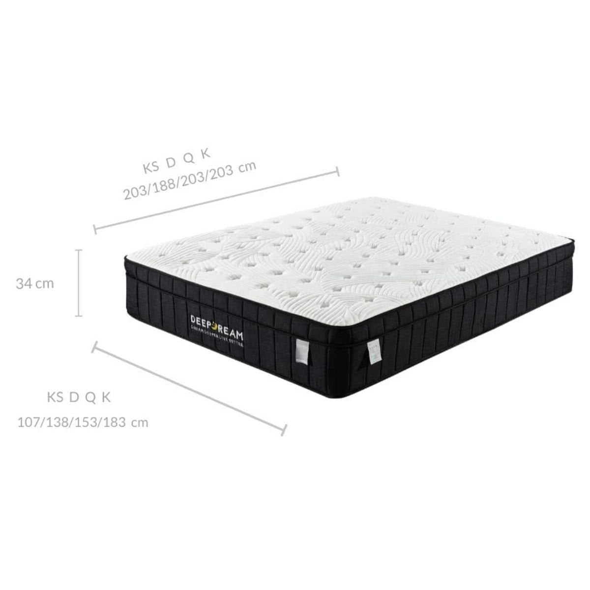 Charcoal Infused Super Firm Pocket Mattress King Single - Bedzy Australia