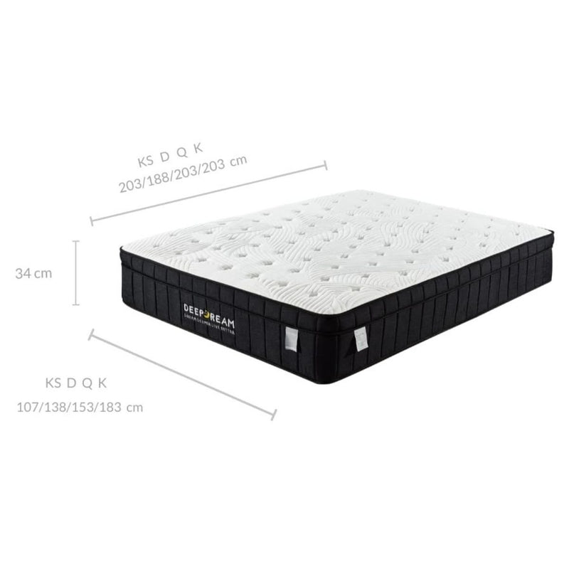Charcoal Infused Super Firm Pocket Mattress King Single - Bedzy Australia