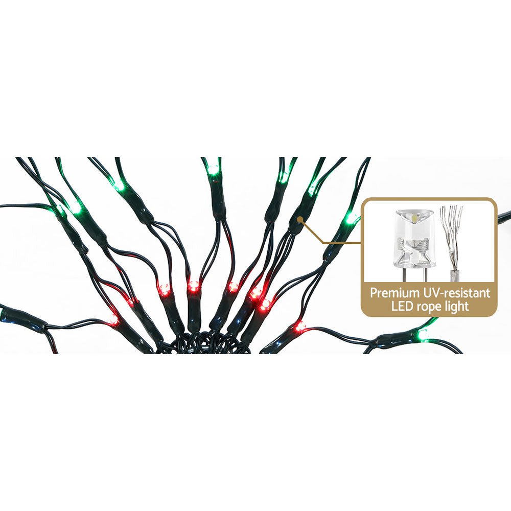 Christmas Lights Motif LED Star Net Waterproof Outdoor Colourful - Bedzy Australia