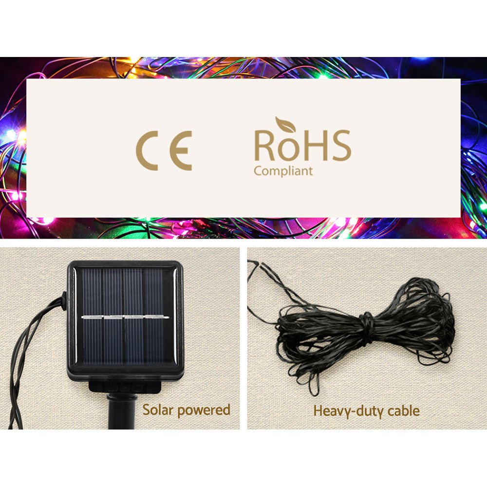 Christmas Lights Motif LED Star Net Waterproof Outdoor Colourful - Bedzy Australia
