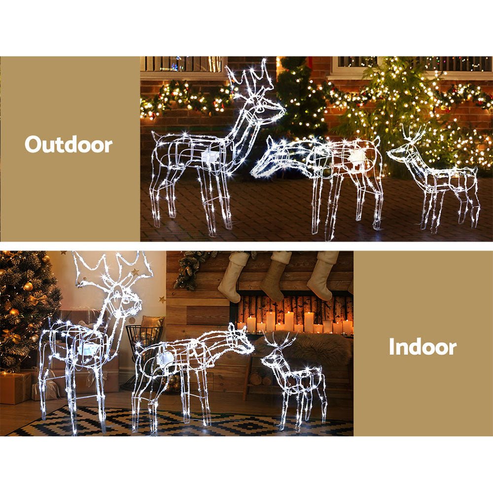 Christmas Motif Lights LED Rope Reindeer Waterproof Outdoor - Bedzy Australia