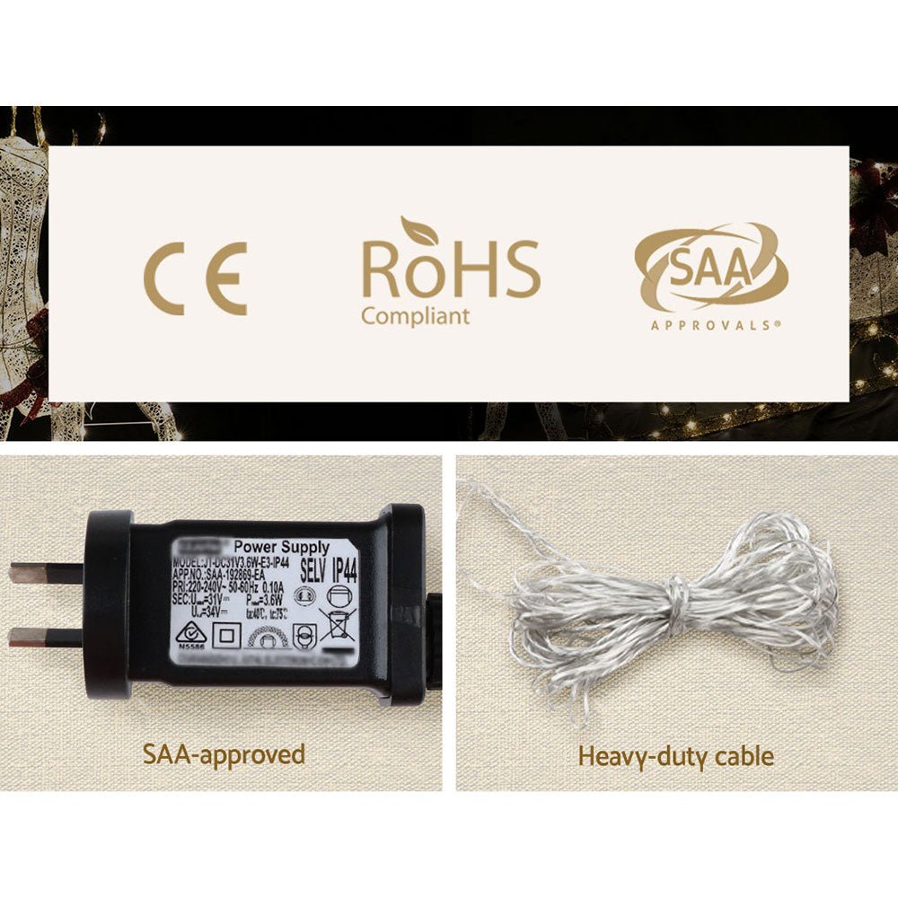 Christmas Motif Lights LED Rope Reindeer Waterproof Outdoor Xmas - Bedzy Australia