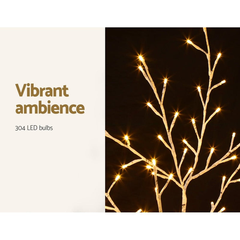 Christmas Tree 1.5M 304 LED Trees With Lights Warm White - Bedzy Australia