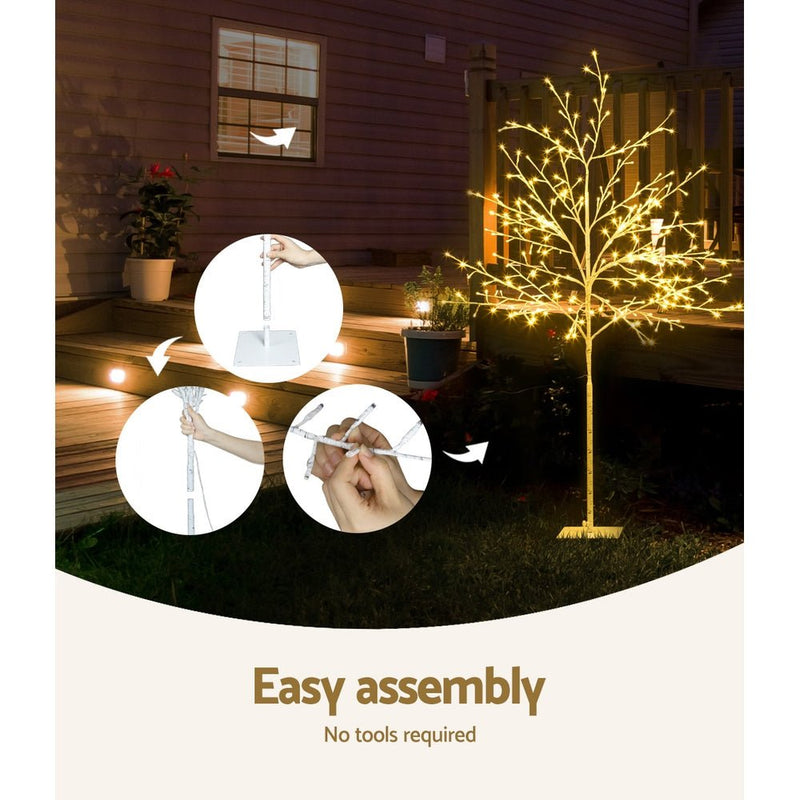Christmas Tree 1.5M 304 LED Trees With Lights Warm White - Bedzy Australia