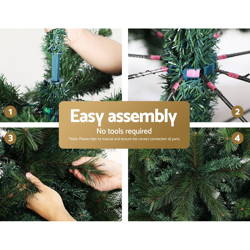 Christmas Tree 2.1M Xmas Trees Decorations Pine-Needle 1584 Tips - Bedzy Australia