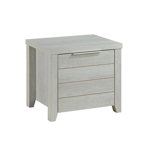 Cielo Bedside Table With Drawer White Ash - Bedzy Australia - Furniture > Bedroom