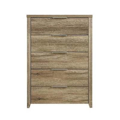 Cielo Tallboy Bedroom Drawer Cabinet Oak - Bedzy Australia