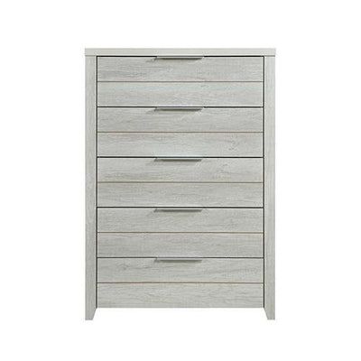Cielo Tallboy White Bedroom Drawer Cabinet Ash - Bedzy Australia