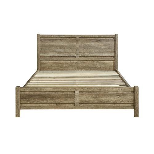 Cielo Wooden Double Bed Frame Oak Natural - Bedzy Australia