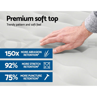 46 CM Thickness Air Bed Inflatable Mattress with Built in Pump - Queen Size - Outdoor > Camping - Bedzy Australia