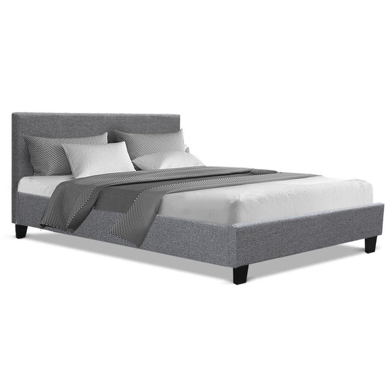 Coogee Double Bed Frame Grey - Bedzy Australia