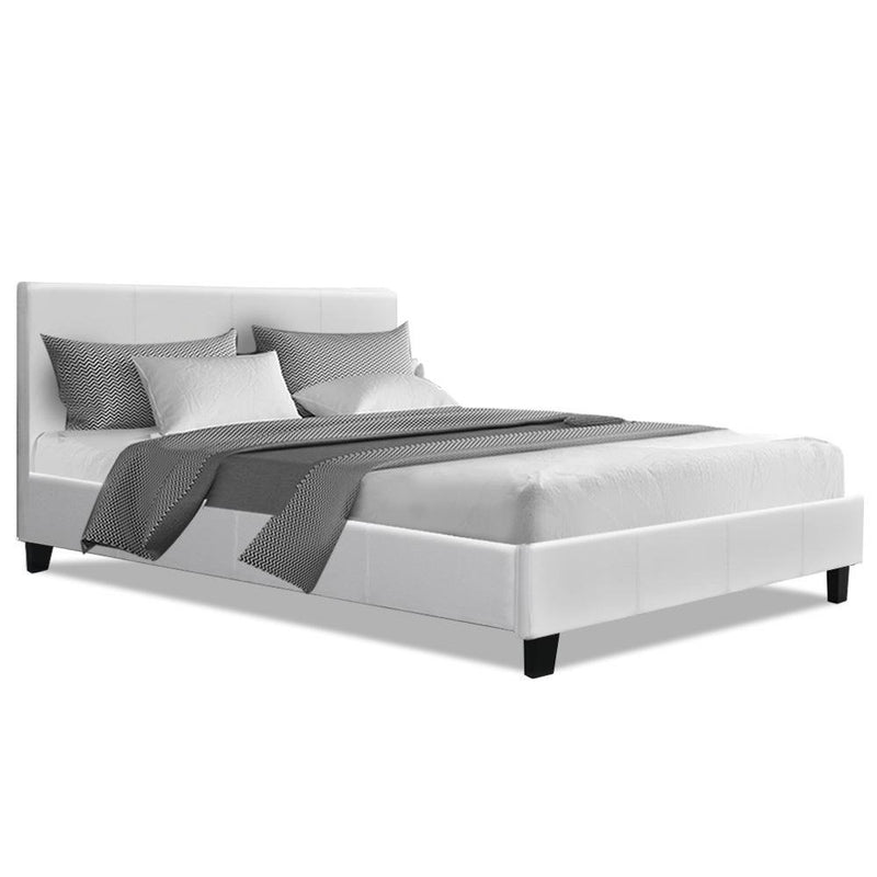 Coogee Double Bed Frame White - Bedzy Australia