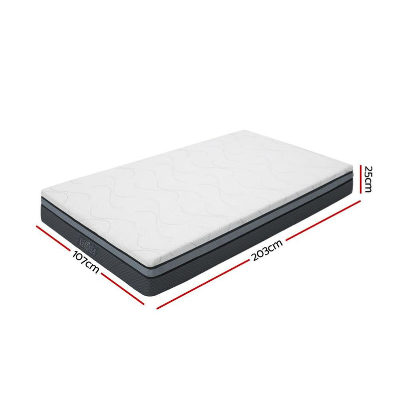 Cool Gel Memory Foam Mattress King Single Size - Bedzy Australia