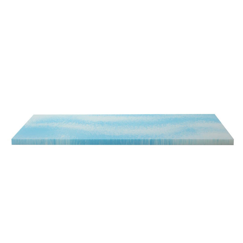 Cool Gel Swirl Infused Memory Foam 5CM Thick Mattress Topper With Bamboo Cover - Queen - Bedzy Australia