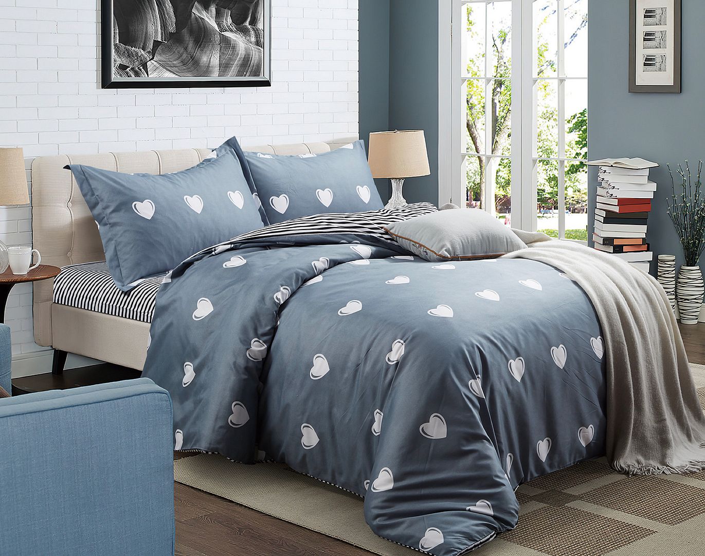 Cooper Super King Size Quilt/Doona/Duvet Cover Set - Home & Garden > Bedding - Bedzy Australia