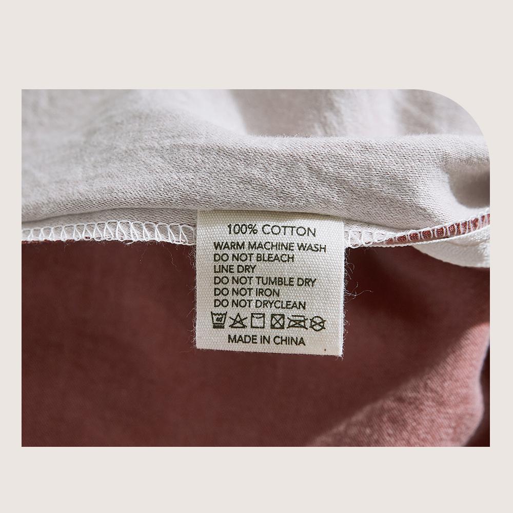 Deluxe Quilt Cover Set Cotton Duvet Single Red Beige - Bedzy Australia