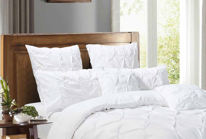 Diamond Pintuck Premium Ultra Soft European Pillowcases 2-Pack - White - Bedzy Australia (ABN 18 642 972 209) - Home & Garden > Bedding - Cheap affordable bedroom furniture shop near me Australia