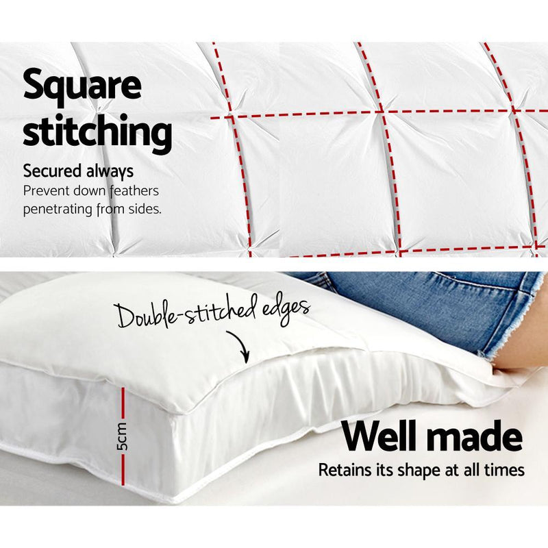 Double Mattress Topper Pillowtop 1000GSM Microfibre Filling Protector - Bedzy Australia - Home & Garden > Bedding