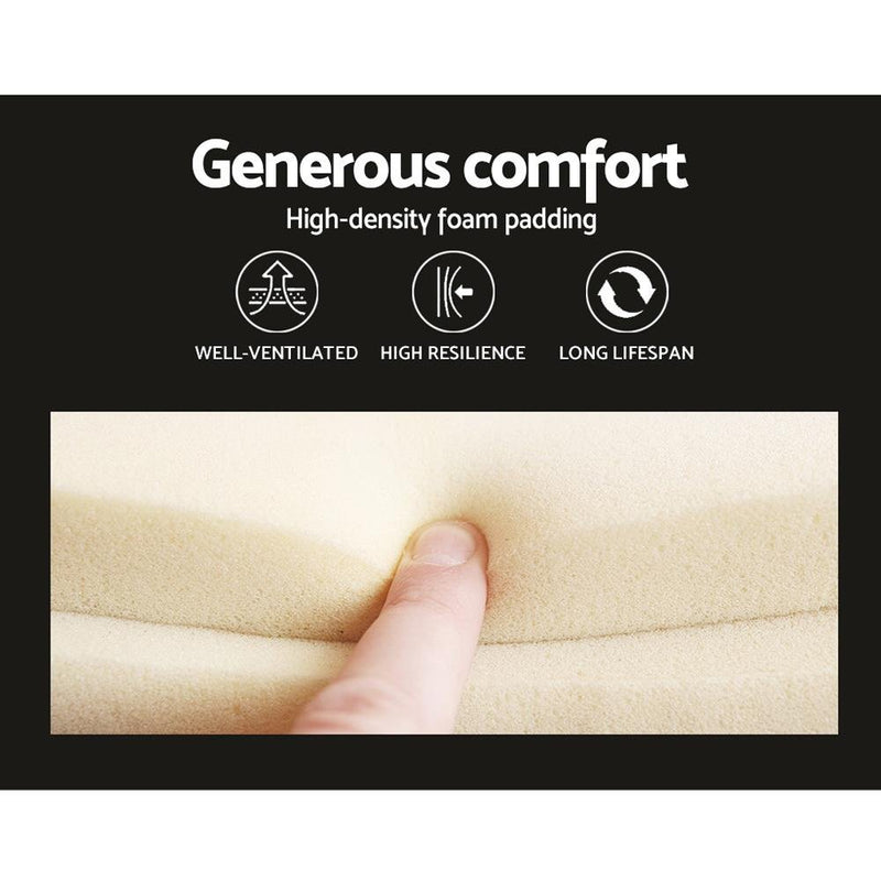 Double Package | Coogee Bed White & Normay Series Pillow Top Mattress (Medium Firm) - Bedzy Australia - Furniture > Bedroom