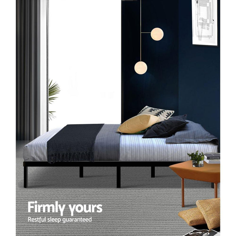 Double Package | Ted Bed Black & Normay Series Pillow Top Mattress (Medium Firm) - Bedzy Australia (ABN 18 642 972 209) - Cheap affordable bedroom furniture shop near me Australia