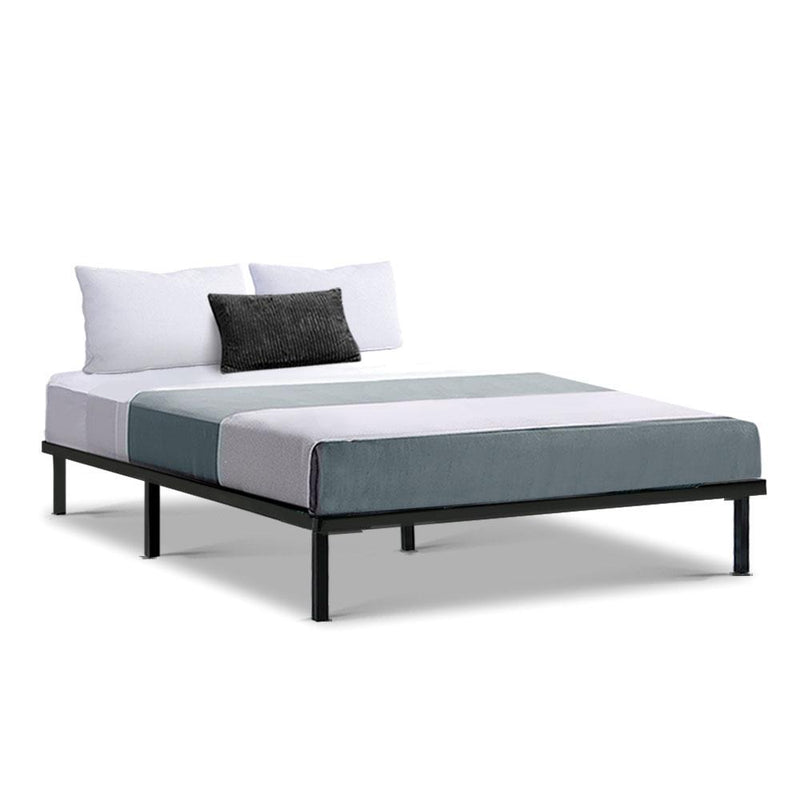 Double Package | Ted Bed Black & Normay Series Pillow Top Mattress (Medium Firm) - Bedzy Australia (ABN 18 642 972 209) - Cheap affordable bedroom furniture shop near me Australia