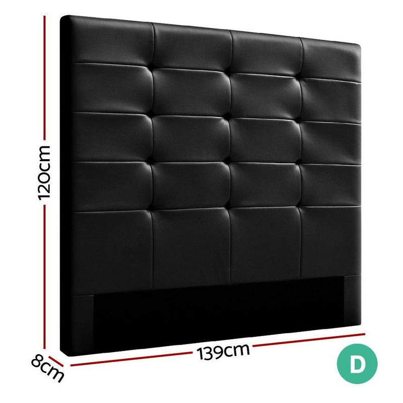 Double Size | BENO PU Leather Bed Head Headboard - Bedzy Australia - Furniture > Bedroom