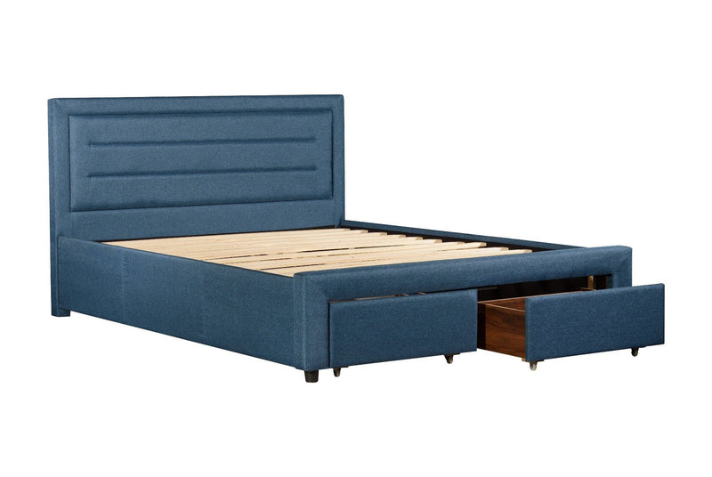 Eleanor Queen Bed Frame Light Blue - Bedzy Australia (ABN 18 642 972 209) - Cheap affordable bedroom furniture shop near me Australia