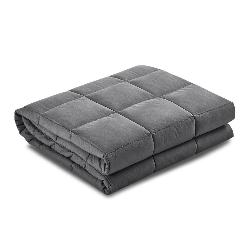 Extra Small Kids Weighted Calming Blanket 2.3KG Dark Grey - Bedzy Australia - Home & Garden > Bedding