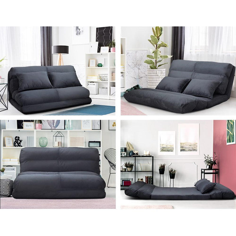 Folding Lounge Sofa Bed Floor Recliner - Bedzy Australia