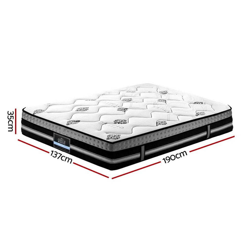 Galaxy Euro Top Cool Gel Pocket Spring Mattress 35cm Thick - Double - Bedzy Australia