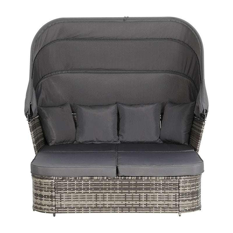 Gardeon Outdoor Sun Lounge Setting Patio Furniture Wicker Sofa Garden Day Bed - Bedzy Australia (ABN 18 642 972 209) - Furniture > Outdoor