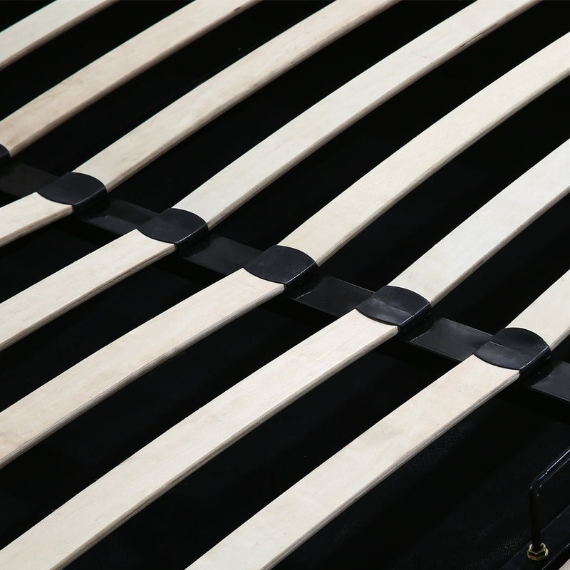 Bendigo King Size Gas Lift Storage Bed Frame Dark Grey - Bedzy Australia