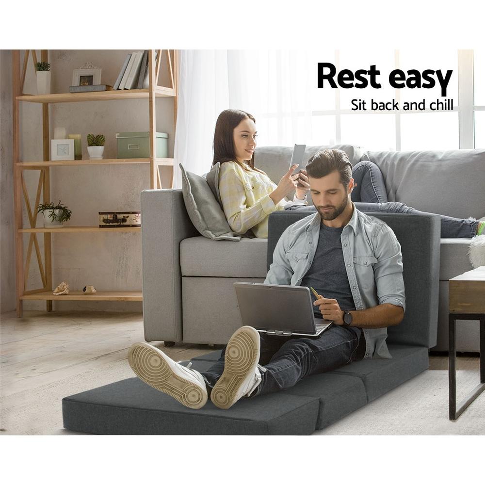 Folding Mattress Foldable Portable Bed Floor Mat Camping Pad - Bedzy Australia