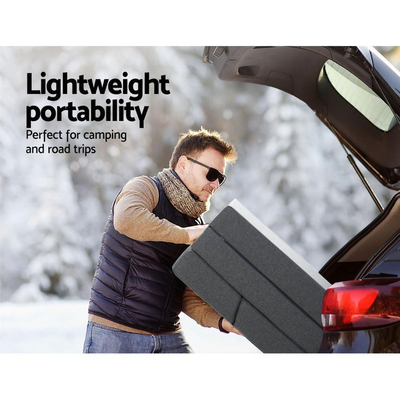 Folding Mattress Foldable Portable Bed Floor Mat Camping Pad - Bedzy Australia