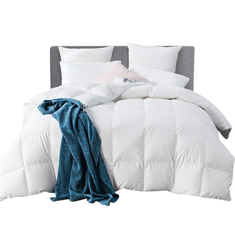 Giselle Bedding Goose Down Feather Quilt Cover Duvet 800GSM Winter Doona White King - Bedzy Australia - Home & Garden > Bedding