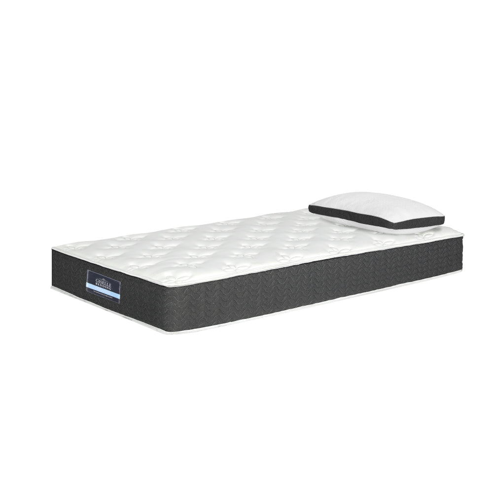 Aura Series Medium Soft Mattress With Bonus Pillow - King Single - Furniture > Mattresses - Bedzy Australia