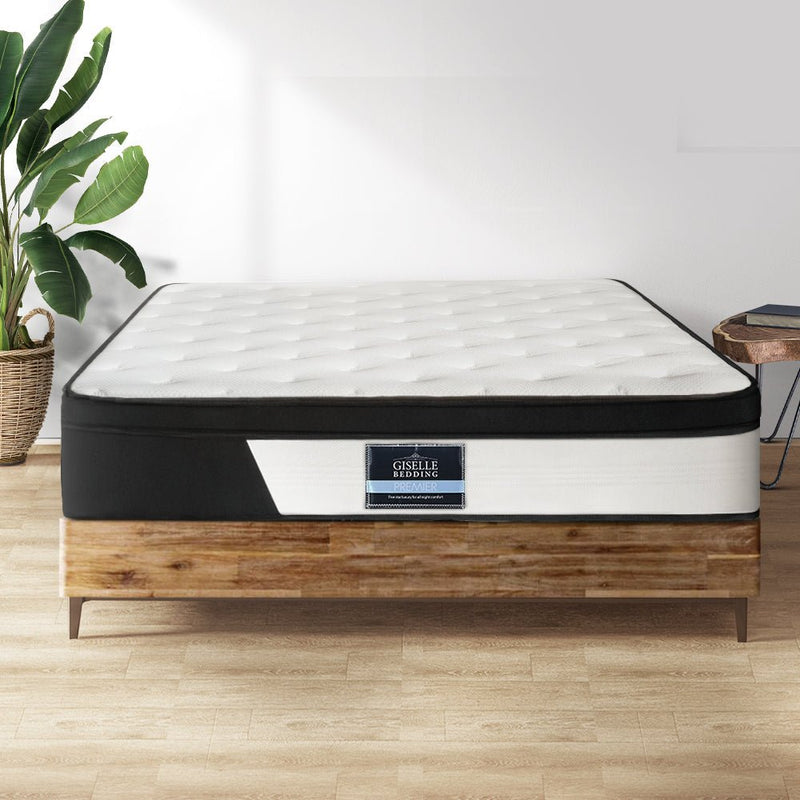 Pena Series Euro Top Pocket Spring Mattress 30cm Thick - Double - Furniture > Mattresses - Bedzy Australia