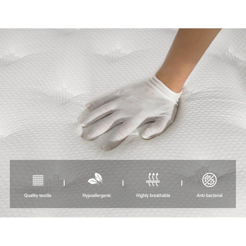 Giselle Bedding Mattress Pocket Spring Medium Firm 30cm PENA Mattresses Queen - Bedzy Australia (ABN 18 642 972 209) - Furniture > Mattresses
