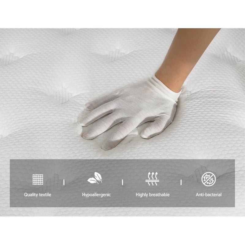 Pena Series Euro Top Pocket Spring Mattress 30cm Thick - Queen - Furniture > Mattresses - Bedzy Australia