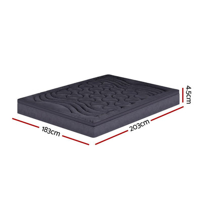 Microfibre 3-Zone Pillowtop Mattress Topper - King - Home & Garden > Bedding - Bedzy Australia